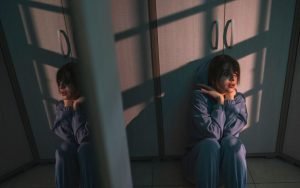 A girl with paranoid personality disorder