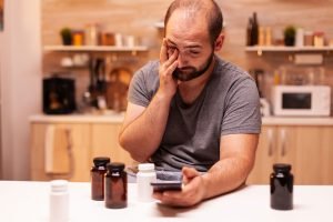 Man concerned about the epidemic of prescription drug abuse