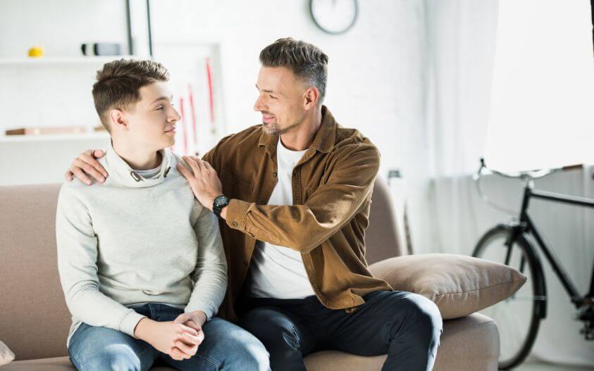 The father guide to his son about teen addiction