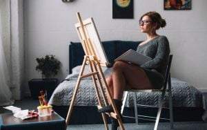 Art therapy is helping her to recover